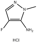 4-氟-1-甲基-1H-吡唑-5-胺(盐酸盐) 结构式