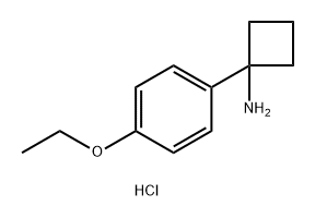 1-(4-ethoxyphenyl)cyclobutan-1-amine hydrochloride,2260936-20-5,结构式