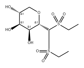 2,6-anhydro-1,1-bis(ethylsulfonyl)-1-deoxy-D-talitol Structure