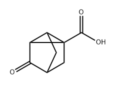 3-oxotricyclo[2.2.1.0,2,6]heptane-1-carboxylic
acid Struktur