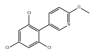 2-Methoxy-5-(2,4,6-trichlorophenyl)pyridine Structure