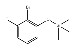 (2-Bromo-3-fluorophenoxy)trimethylsilane Structure