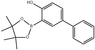 3-(4,4,5,5-Tetramethyl-1,3,2-dioxaborolan-2-yl)-[1,1'-biphenyl]-4-ol Structure