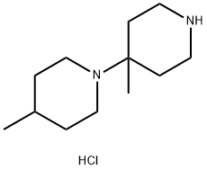 1,4'-Bipiperidine, 4,4'-dimethyl-, hydrochloride (1:2) Structure