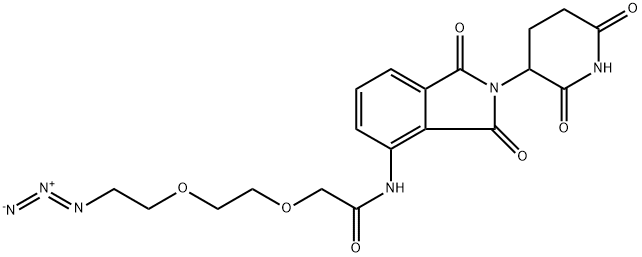 Pomalidomide-PEG2-N3, 2267306-14-7, 结构式