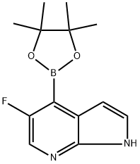 5-氟-4-(4,4,5,5-四甲基-1,3,2-二氧杂硼烷-2-基)-1H-吡咯并[2,3-B]吡啶,2267317-90-6,结构式