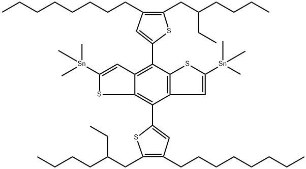 2268032-19-3 (4,8-双(5-(2-乙基己基)-4-辛基噻吩-2-基)苯并[1,2-B:4,5-B']二噻吩-2,6-二基)双三甲基锡