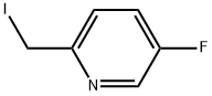 5-Fluoro-2-(iodomethyl)pyridine 化学構造式