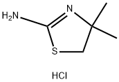 2-Thiazolamine, 4,5-dihydro-4,4-dimethyl-, hydrochloride (1:1) Struktur