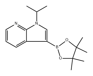 1-Isopropyl-3-(4,4,5,5-tetramethyl-1,3,2-dioxaborolan-2-yl)-1H-pyrrolo[2,3-b]pyridine Structure