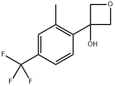 3-(2-methyl-4-(trifluoromethyl)phenyl)oxetan-3-ol,2273197-20-7,结构式