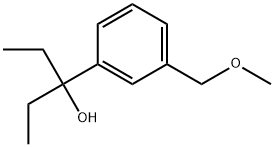 α,α-Diethyl-3-(methoxymethyl)benzenemethanol 结构式