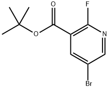 Tert-butyl 5-bromo-2-fluoronicotinate Struktur