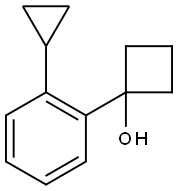 1-(2-cyclopropylphenyl)cyclobutanol Structure