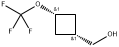 cis-3-(trifluoromethoxy)cyclobutyl)methanol Structure