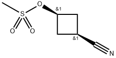 cis-3-Cyanocyclobutyl methanesulfonate Struktur