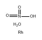 Rhodium(III ) trinitrate hydrate Structure