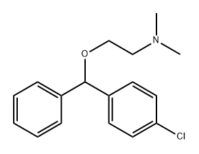 Ethanamine, 2-[(4-chlorophenyl)phenylmethoxy]-N,N-dimethyl- Structure