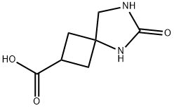 6-氧代-5,7-二氮杂螺[3.4]辛烷-2-羧酸, 2281779-33-5, 结构式