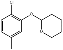 2-(2-Chloro-5-methylphenoxy)tetrahydro-2H-pyran 结构式