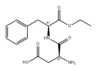 L-Phenylalanine, L-α-aspartyl-, 2-ethyl ester Structure