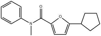5-cyclopentyl-N-methyl-N-phenylfuran-2-carboxamide,2284536-77-0,结构式