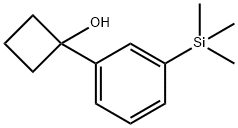 1-(3-(trimethylsilyl)phenyl)cyclobutanol Structure