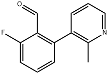 2-fluoro-6-(2-methylpyridin-3-yl)benzaldehyde Structure