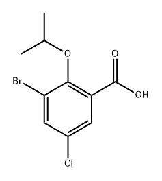 3-bromo-5-chloro-2-isopropoxybenzoic acid,2285846-77-5,结构式