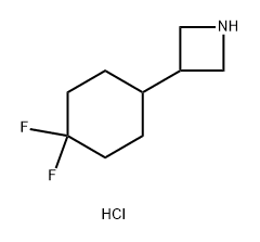 3-(4,4-difluorocyclohexyl)azetidine hydrochloride Struktur