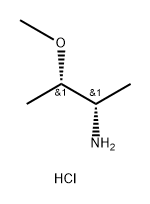 2-Butanamine, 3-methoxy-, hydrochloride (1:1), (2S,3S)- Structure