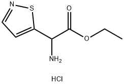 2-氨基-2-(异噻唑-5-基)乙酸乙酯盐酸盐,2287262-53-5,结构式