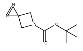 tert-Butyl 1,2,5-triazaspiro[2.3]hex-1-ene-5-carboxylate Structure