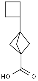 3-环丁基双环[1.1.1]戊烷-1-甲酸 结构式