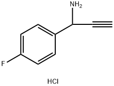 Benzenemethanamine, α-ethynyl-4-fluoro-, hydrochloride (1:1) Struktur