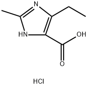 1H-Imidazole-5-carboxylic acid, 4-ethyl-2-methyl-, hydrochloride (1:1) Struktur