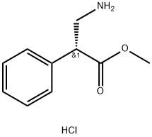 methyl (R)?-?3-?amino-?2-?phenylpropanoate   HCl 结构式