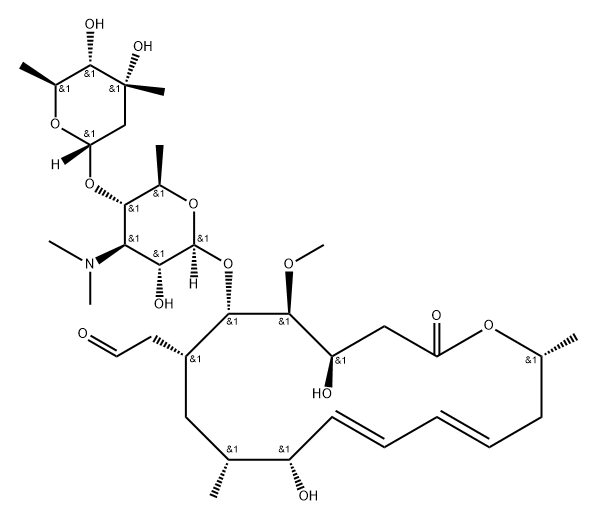 柱晶白霉素 V,22875-15-6,结构式