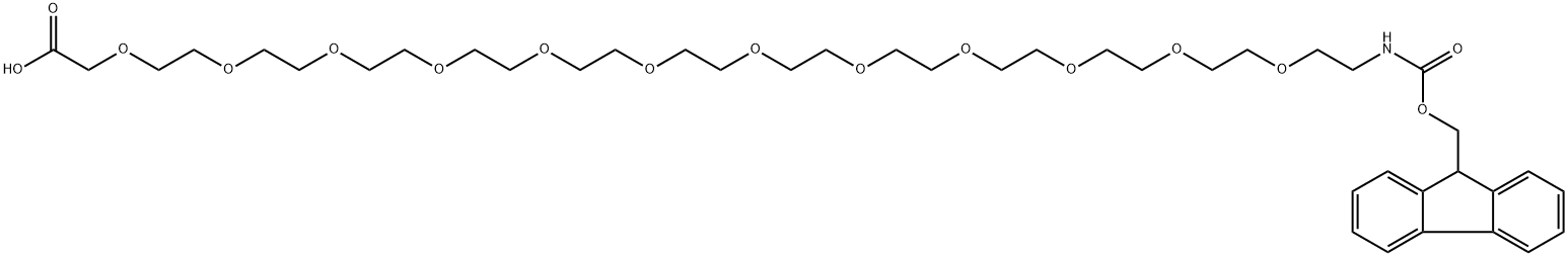 Fmoc-NH-PEG11-CH2CH2COOH 化学構造式