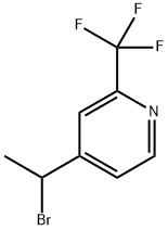 4-(1-Bromoethyl)-2-(trifluoromethyl)pyridine Structure