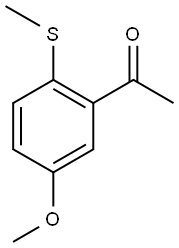 1-(5-methoxy-2-(methylthio)phenyl)ethanone Structure