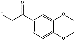1-(2,3-dihydrobenzo[b][1,4]dioxin-6-yl)-2-fluoroethanone 化学構造式