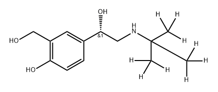 (S)-(+)-Albuterol D9 Structure