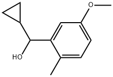 α-Cyclopropyl-5-methoxy-2-methylbenzenemethanol Structure