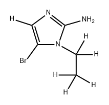 5-bromo-1-(ethyl-d5)-1H-imidazol-4-d-2-amine Structure