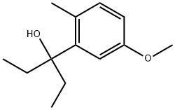 α,α-Diethyl-5-methoxy-2-methylbenzenemethanol Structure