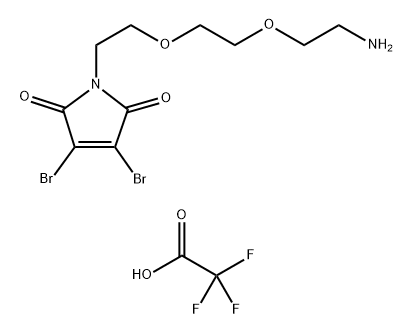 3,4-Dibromo-Mal-PEG2-Amine TFA salt Structure