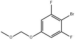 2-bromo-1,3-difluoro-5-(methoxymethoxy)benzene Structure