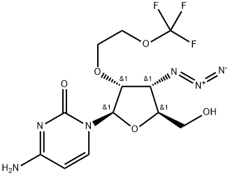 Cytidine, 3'-?azido-?3'-?deoxy-?2'-?O-?[2-?(trifluoromethoxy)?ethyl]?- 化学構造式