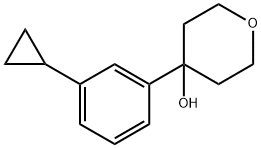 4-(3-cyclopropylphenyl)tetrahydro-2H-pyran-4-ol Structure